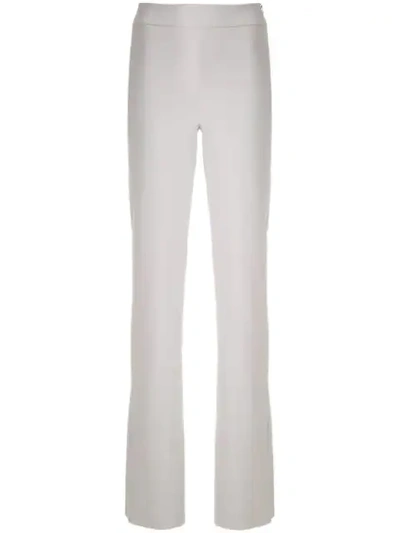 Gloria Coelho Straight Trousers In Grey