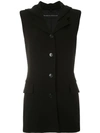 Gloria Coelho Sleeveless Blazer In Black