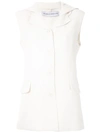 Gloria Coelho Hooded Vest In White