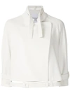 Gloria Coelho Raglan Sleeves Coat In White