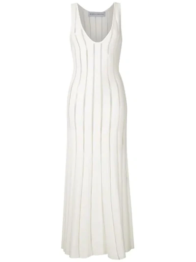 Gloria Coelho Knitted Midi Dress In White