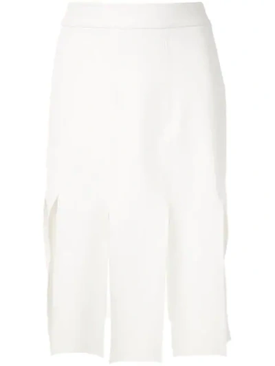 Gloria Coelho Straps Skirt In White
