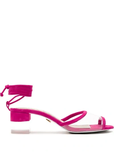Andrea Bogosian Plinio Leather Sandals In Pink