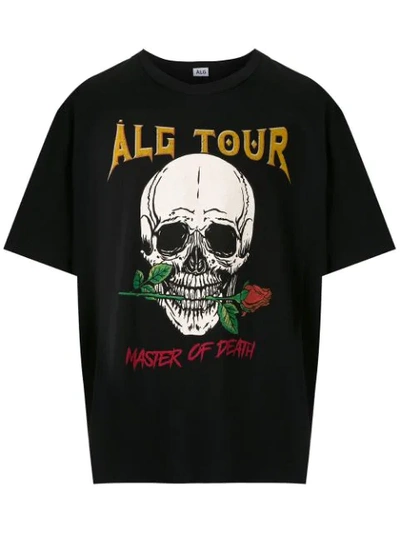 Àlg Skull Oversized T-shirt Álg + Hering In Black