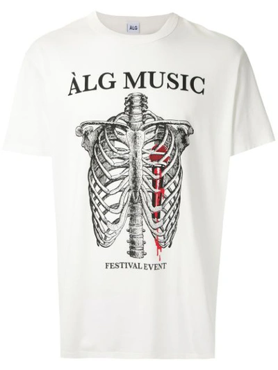 Àlg Music T-shirt  + Hering In White