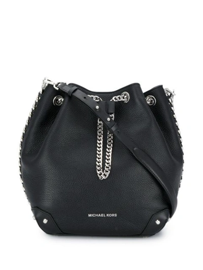 Michael Michael Kors Large Alanis Bucket Bag In Black