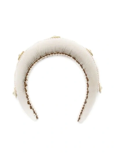 Framed Flaunts Nipples Headband In Neutrals
