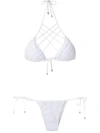 Amir Slama Strappy Bikini Set In White