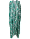 Amir Slama Printed Oversized Kaftan In Green