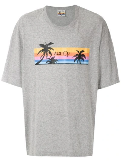 Àlg Color + Op Oversized T-shirt In Grey
