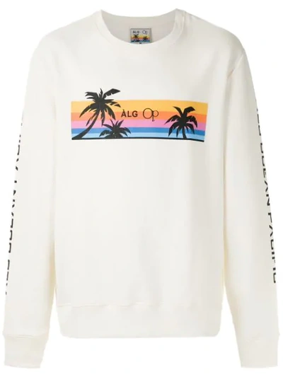 Àlg Land Scape + Op Printed Sweatshirt In 1 Off White