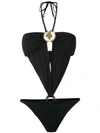 Amir Slama Cut Out Halterneck Swimsuit In Black