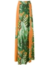 Amir Slama Printed Maxi Skirt In Orange