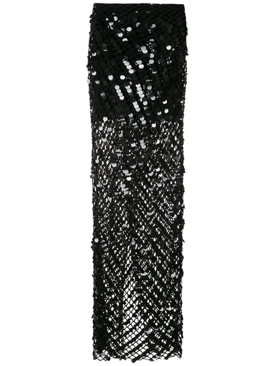 Amir Slama Sequinned Swimsuit In Black