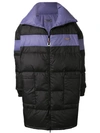 Ground Zero Padded Oversized Coat In Purple