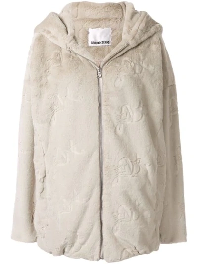 Ground Zero Oversized Jacket In Grey