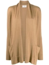 Snobby Sheep Loose-fit Open Front Cardigan In Neutrals