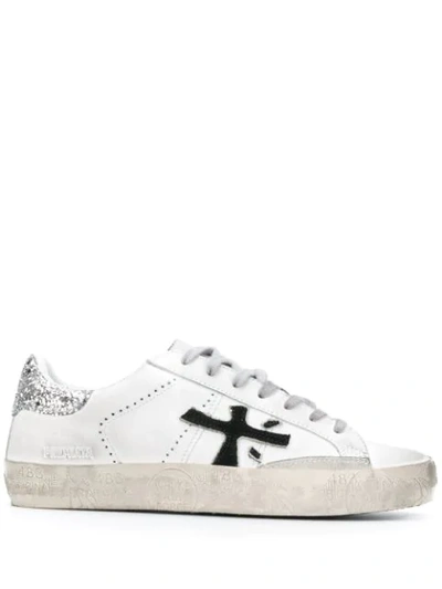 Premiata Side Logo Sneakers In White