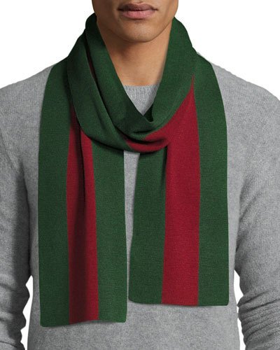 gucci red and green scarf