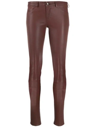 Arma Skinny Trousers In Brown