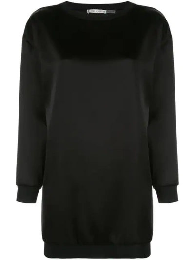 Alice And Olivia Drea Sweater Dress In Black