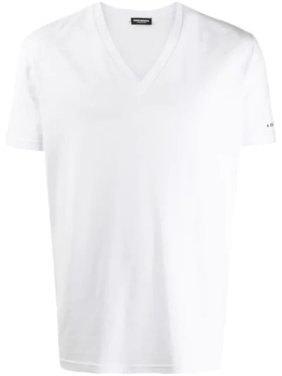 Dsquared2 Logo Sleeve T In White