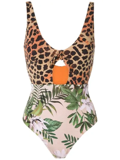Brigitte Mix Print Swimsuit In Multicolour