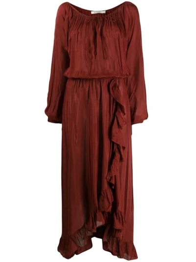 Mes Demoiselles Mercedes Maxi Dress In Red