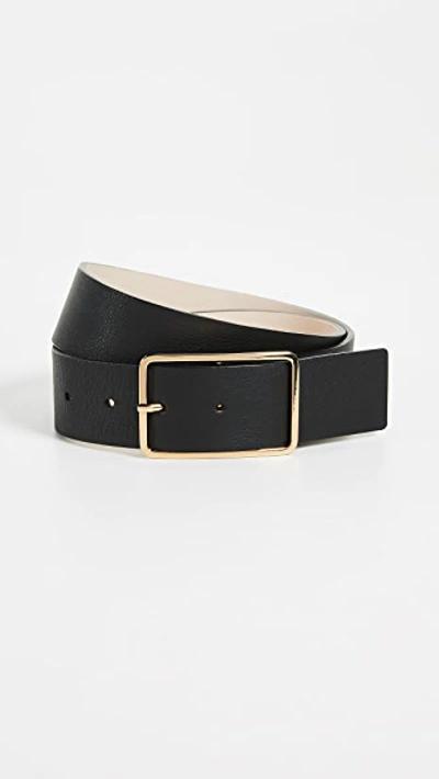 B-low The Belt Milla Squared-buckle Belt In Black/gold