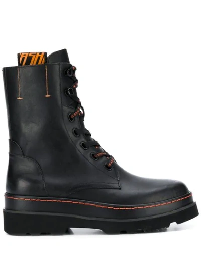Ash Stone Boots In Black