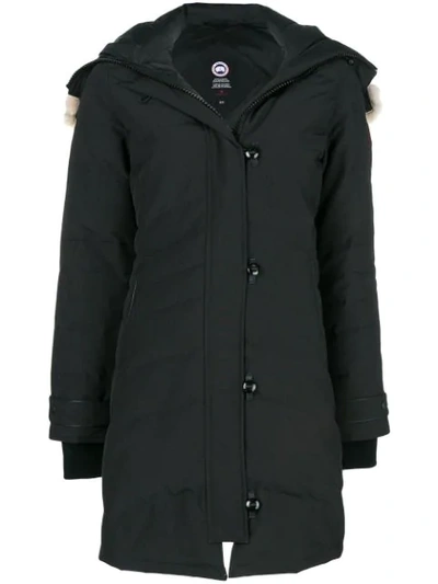 Canada Goose Lorette Parka Coat In 61 Black