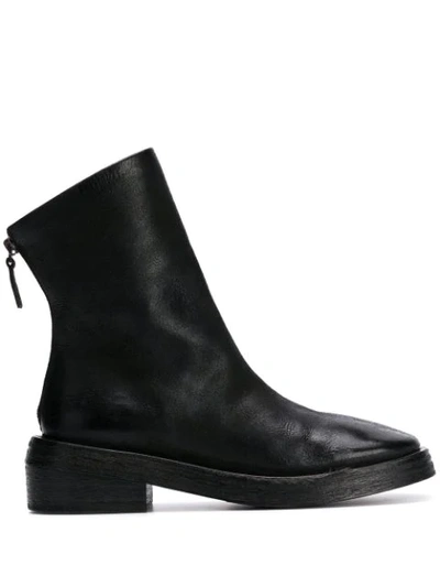 Marsèll Rear-zip Ankle Boots In Black