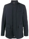 Canali Padded Down Jacket In Blue