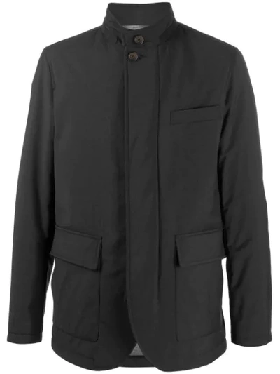 Canali Padded Lightweight Jacket In Black