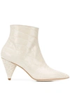 Polly Plume Patsy Pointed Boots In Neutrals