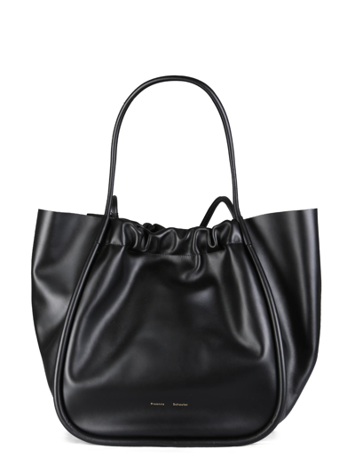 Proenza Schouler Xl Ruched Tote Bag In Black