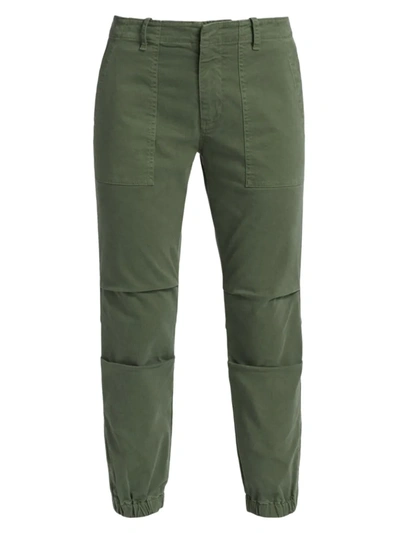 Nili Lotan Tel Aviv Cropped Stretch-cotton Twill Tapered Pants In Camo