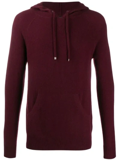 Ron Dorff Kangaroo Pocket Hoodie In Red