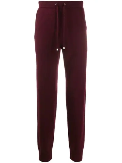 Ron Dorff Knitted Track Trousers In Purple
