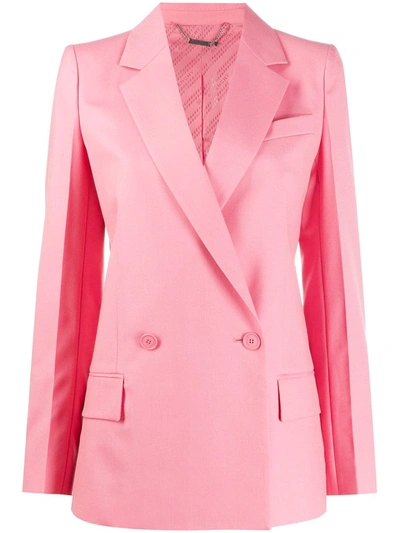 Givenchy Summer Wool Double-breasted Structured Blazer In Pink