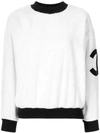 Pre-owned Chanel Cc Long Sleeve Jumper In White