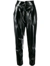 Laneus High Waisted Trousers In Black