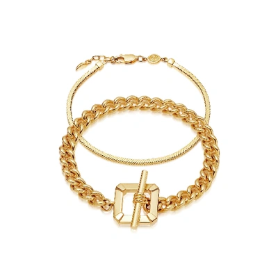 Missoma Gold Chains Rule Bracelet Set