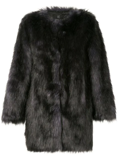 Unreal Fur The Elements Short Faux Fur Coat In Black