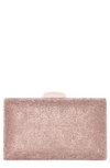 Nina Desyre Crystal Minaudiere In Rosegold