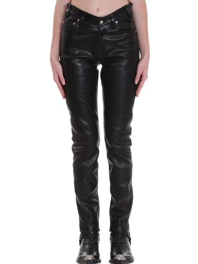 Balenciaga Pants In Black Leather