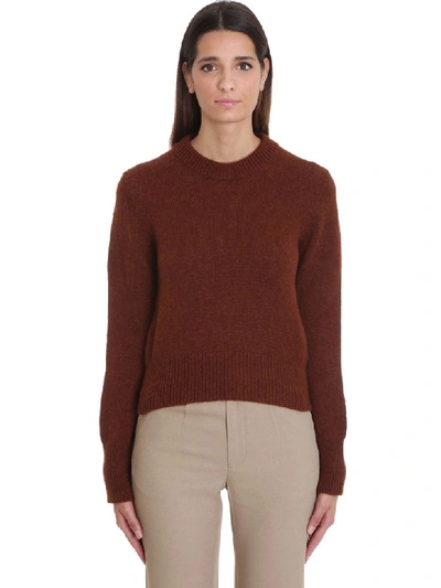 Ami Alexandre Mattiussi Knitwear In Leather Color Wool