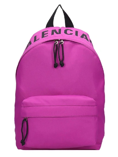 Balenciaga Weel S Backpack In Viola Nylon