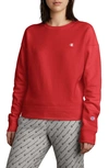 Champion Reverse Weave® Crewneck Sweatshirt In Scarlet