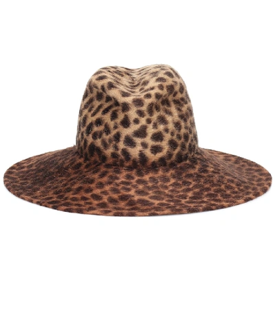 Lola Hats Biba Leopard-print Felt Hat In Beige